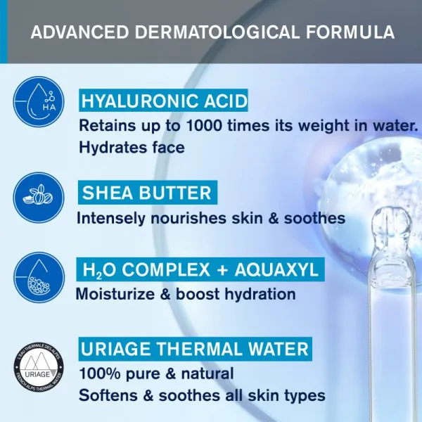 Uriage Eau Thermale Rich Water Cream výživný a hydratačný krém pre suchú až veľmi suchú pleť 40 ml