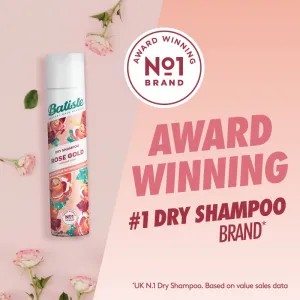 Batiste Rose Gold suchý šampón pre absorpciu prebytočného mazu a pre osvieženie vlasov 200 ml