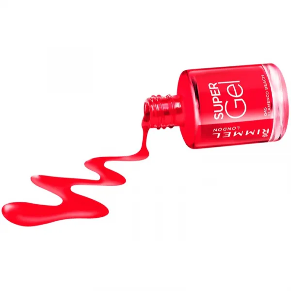 Rimmel Super Gel gélový lak na nechty bez použitia UV/LED lampy odtieň 045 Flamenco Beach 12 ml