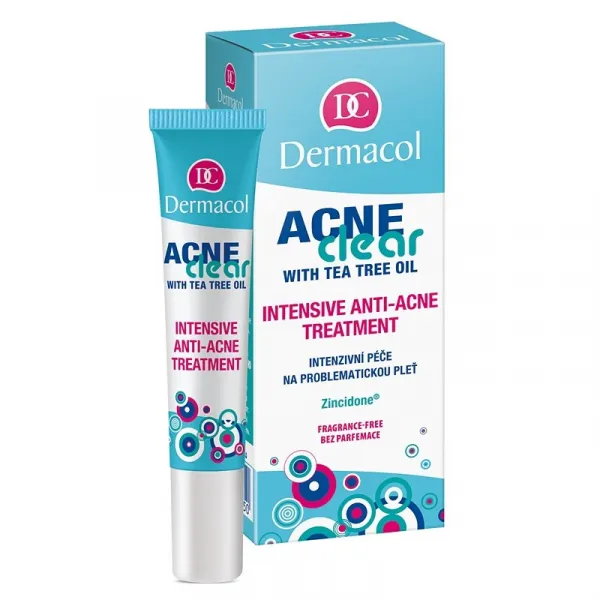 Dermacol Acne Clear intenzívna starostlivosť pre problematickú pleť bez parfumácie 15 ml