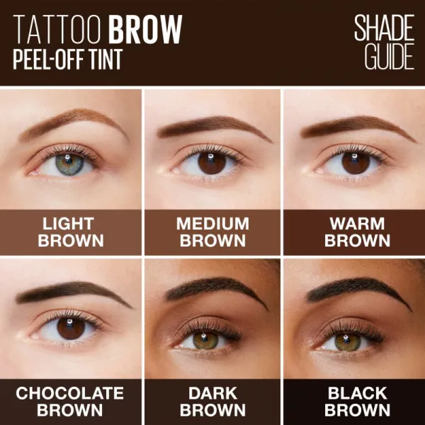 MAYBELLINE NEW YORK Tattoo Brow semi-permanentná gélová farba na obočie odtieň Medium Brown 4.6 g