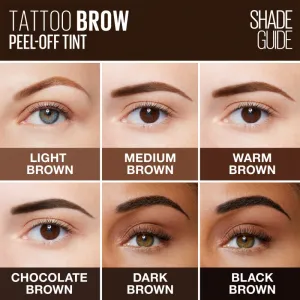 MAYBELLINE NEW YORK Tattoo Brow semi-permanentná gélová farba na obočie odtieň Medium Brown 4.6 g
