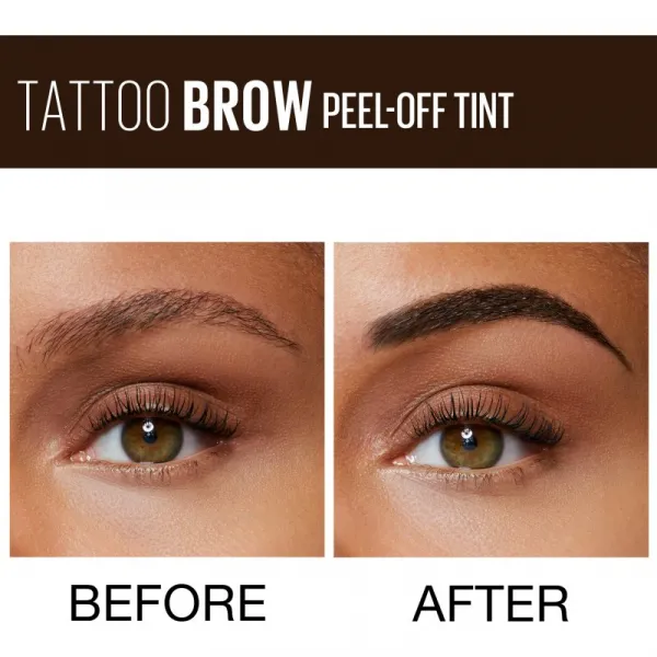 MAYBELLINE NEW YORK Tattoo Brow semi-permanentná gélová farba na obočie odtieň Dark Brown 4.6 g
