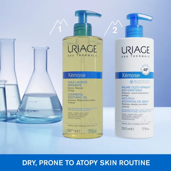 Uriage Xémose Anti-Itch Soothing Oil Balm upokojujúci balzam pre veľmi suchú pokožku 500 ml