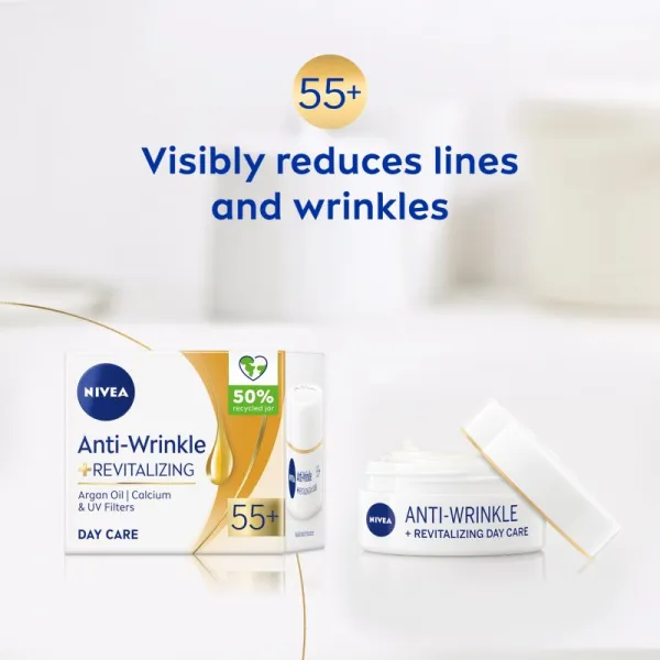 NIVEA Revitalizing obnovujúci denný krém proti vráskam 55+ 50 ml