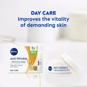 NIVEA Revitalizing obnovujúci denný krém proti vráskam 55+ 50 ml