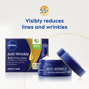 NIVEA Revitalizing obnovujúci nočný krém proti vráskam 55+ 50 ml