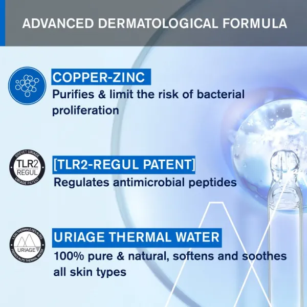 Uriage Bariéderm-CICA Cleansing Gel with Copper-Zinc upokojujúci čistiaci gél na popraskanú pokožku 200 ml