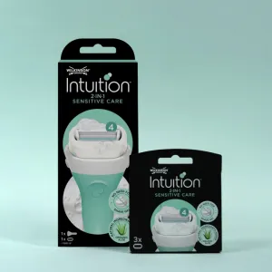 Wilkinson Sword Intuition 2in1 Soap & Shave Sensitive holiaci strojček + náhradná hlavica