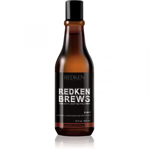 Redken Brews 3 v 1 šampón, kondicionér a sprchový gél 300 ml