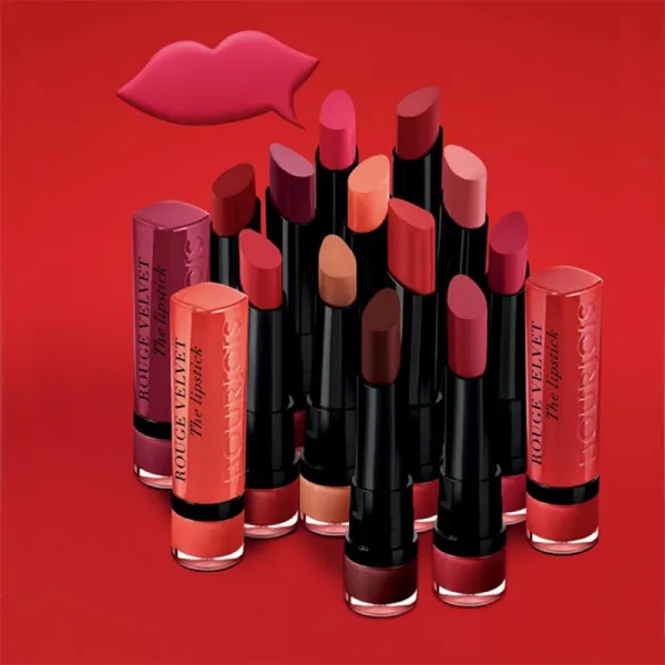 Bourjois Rouge Velvet The Lipstick matný rúž odtieň 03 Hyppink Chic 2,4 g