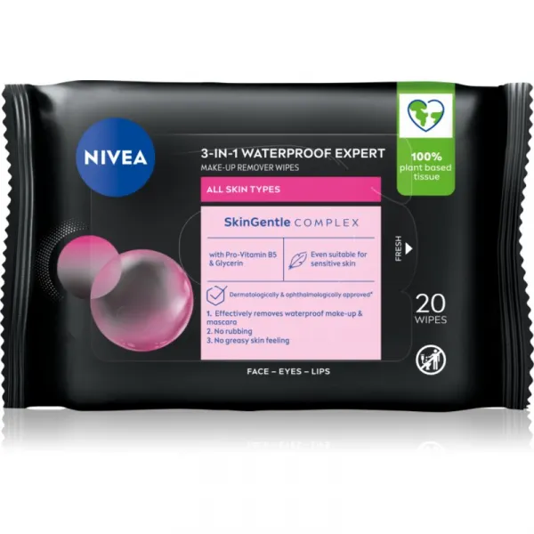Nivea Expert odličovacie obrúsky 3 v 1 20 ks
