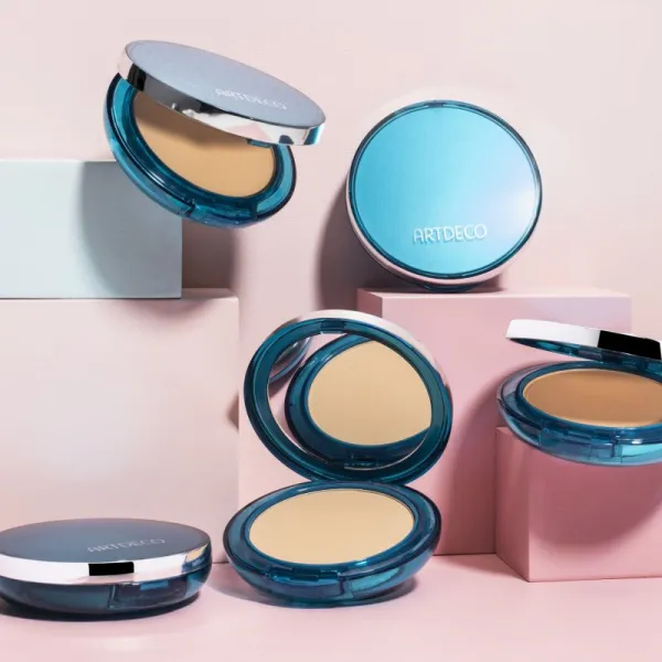 ARTDECO Sun Protection Powder Foundation púdrový make-up SPF 50 odtieň 90 Light Sand 9.5 g