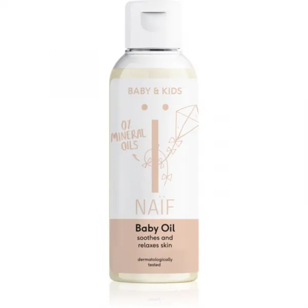NAÏF Upokojujúci masážny olej pre deti a bábätká prírodný 100 ml