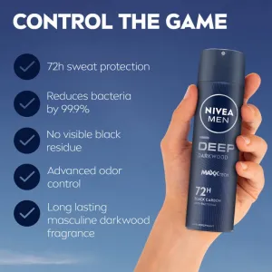 NIVEA MEN Deep antiperspirant v spreji pre mužov 200 ml