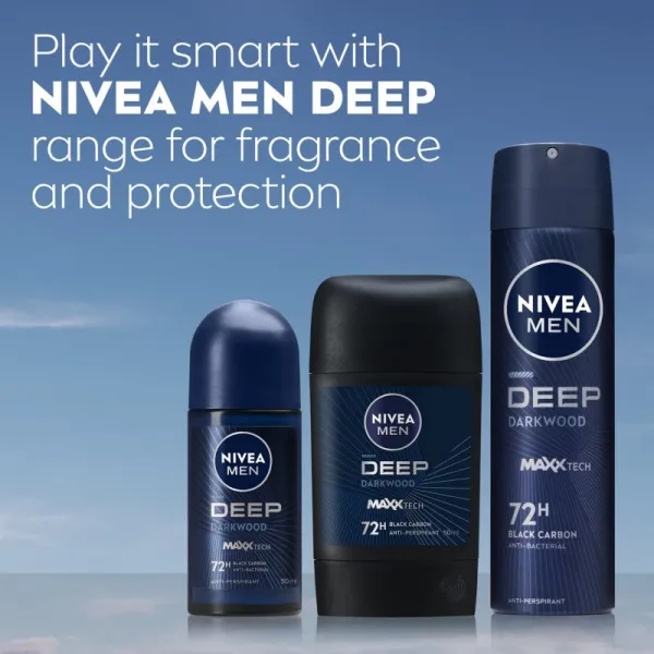 NIVEA MEN Deep antiperspirant v spreji pre mužov 200 ml