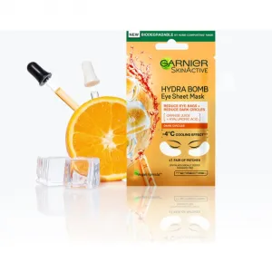 Garnier Textil Masks Hydra Bomb maska na očné okolie s kyselinou hyalurónovou 6 g