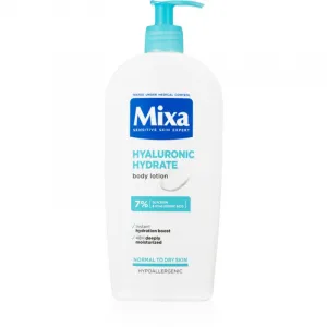 Mixa Hyaluronic Hydrate intenzívne hydratačné telové mlieko na normálnu až suchú pokožku, 400 ml