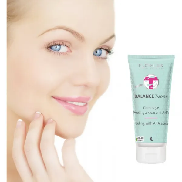 FlosLek Laboratorium Balance T-Zone Gommage peeling pre zmiešanú pleť 125 g