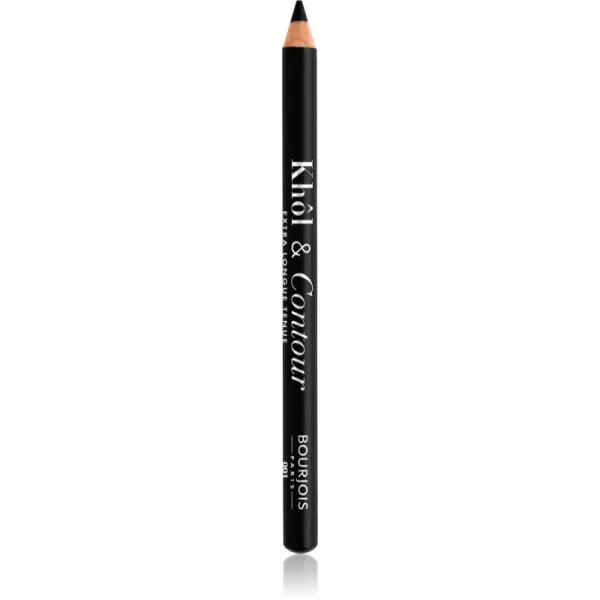 Bourjois Khôl & Contour Extra Longue Tenue dlhotrvajúca ceruzka na oči odtieň 001 Noir-issime 1.2 g