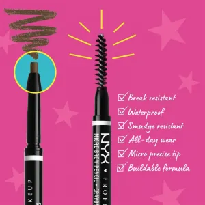 NYX Professional Makeup Micro Brow Pencil ceruzka na obočie odtieň 05 Ash Brown 0.09 g