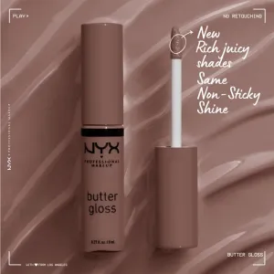 NYX Professional Makeup Butter Gloss lesk na pery odtieň 16 Praline 8 ml