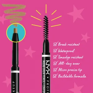 NYX Professional Makeup Micro Brow Pencil ceruzka na obočie odtieň 02 Blonde 0.09 g