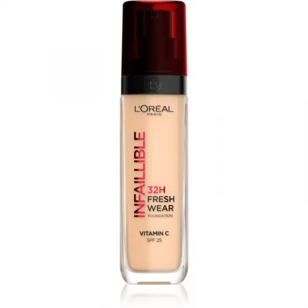 L’Oréal Paris Infaillible 32H Fresh Wear dlhotrvajúci tekutý make-up odtieň 100 Linen 30 ml