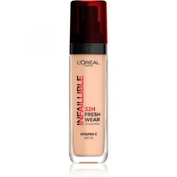 L’Oréal Paris Infaillible 32H Fresh Wear dlhotrvajúci tekutý make-up odtieň 110 Rose Vanilla 30 ml