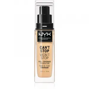 NYX Professional Makeup tekutý make-up - Can't Stop Won't Stop Full Coverage Foundation - Natural