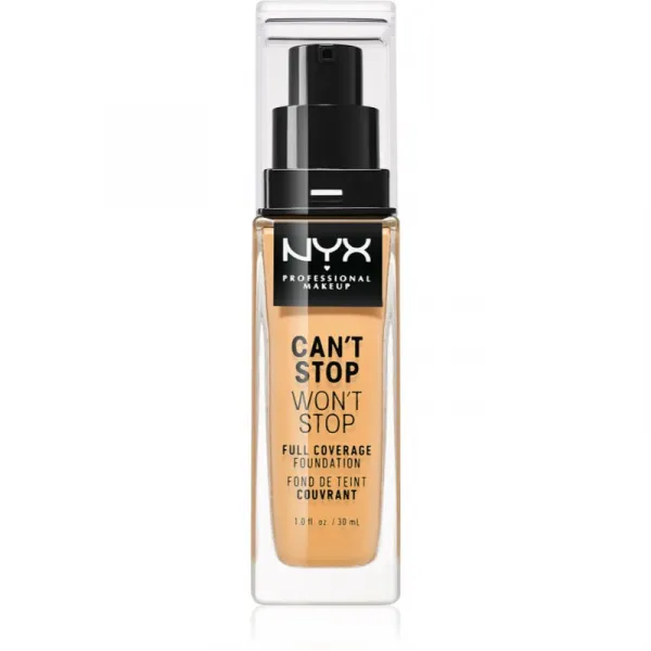 NYX Professional Makeup tekutý make-up - Can't Stop Won't Stop Full Coverage Foundation - Classic Tan