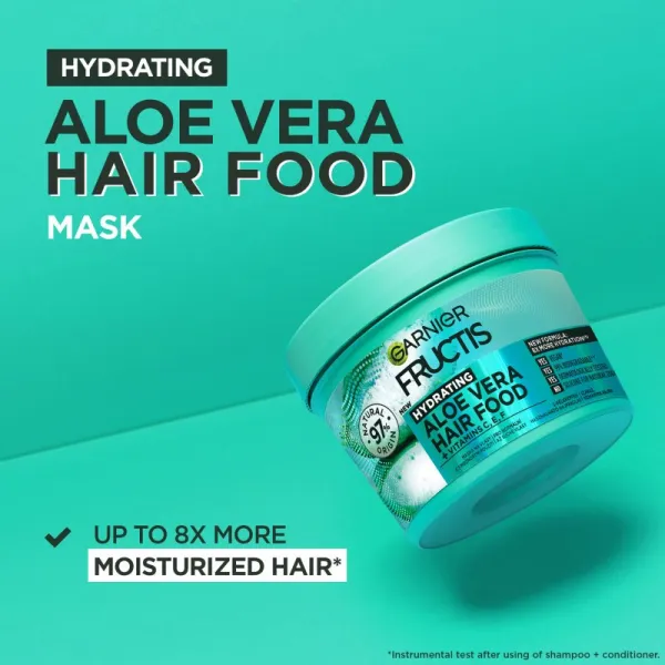 Garnier Fructis Aloe Vera Hair Food hydratačná maska pre normálne až suché vlasy 400 ml