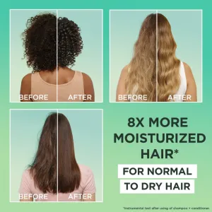 Garnier Fructis Aloe Vera Hair Food hydratačný šampón pre normálne až suché vlasy 350 ml