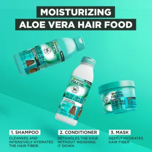 Garnier Fructis Aloe Vera Hair Food hydratačný šampón pre normálne až suché vlasy 350 ml
