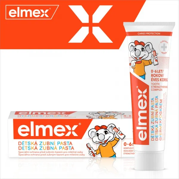 Elmex Caries Protection Kids zubná pasta pre deti 2 x 50 ml
