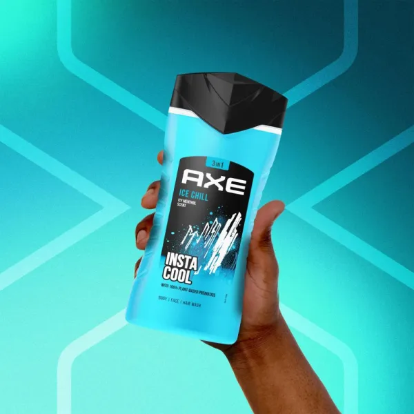 Axe Ice Chill osviežujúci sprchový gél 3v1 400 ml