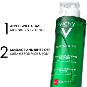 Vichy Normaderm Phytosolution hĺbkovo čistiaci gél proti nedokonalostiam aknóznej pleti 400 ml