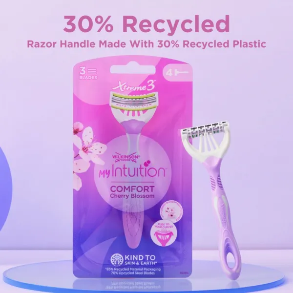 Wilkinson Sword My Intuition Xtreme 3 jednorázové holiace strojčeky Comfort Cherry Blossom 6 ks
