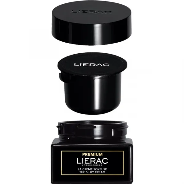 Lierac Premium The Silky Cream hodvábne jemný krém proti príznakom starnutia plniteľný 50 ml