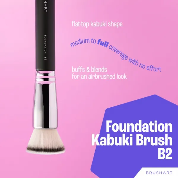 BrushArt Professional B2 Foundation brush kabuki štetec na make-up B2 1 ks