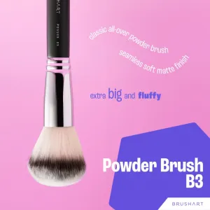 BrushArt Professional B3 Powder brush štetec na púder B3 1 ks