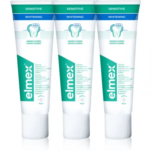 Elmex Sensitive Whitening pasta pre prirodzene biele zuby 3x75 ml