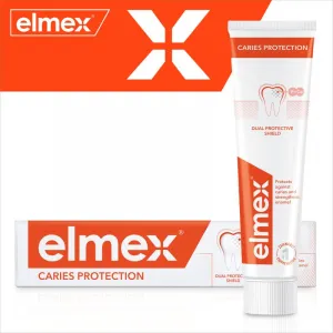 Elmex Caries Protection zubná pasta chrániaca pred zubným kazom s fluoridom 3x75 ml