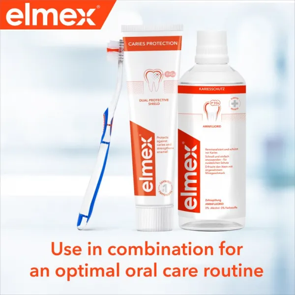 Elmex Caries Protection zubná pasta chrániaca pred zubným kazom s fluoridom 3x75 ml