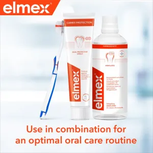 Elmex Caries Protection zubná pasta chrániaca pred zubným kazom s fluoridom 3x75 ml