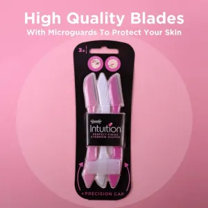Wilkinson Sword Intuition Eyebrow Shaper britva na obočie 3 ks