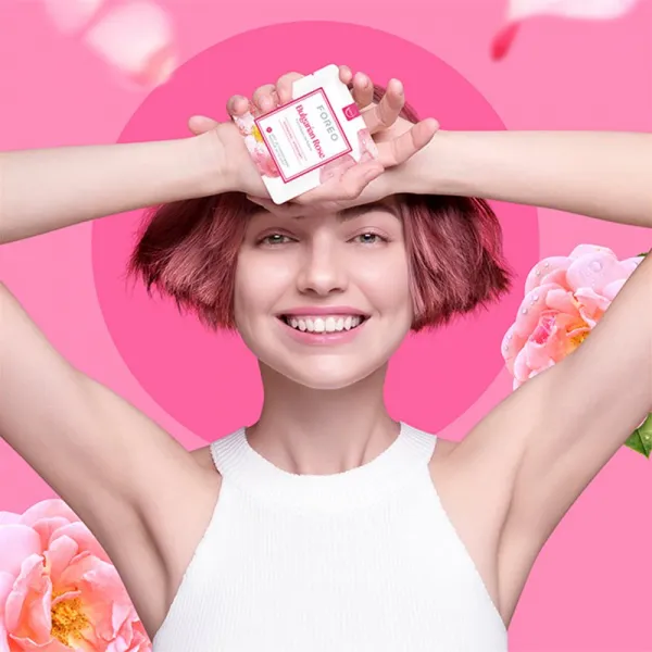 FOREO UFO™ Bulgarian Rose hydratačná maska 6 x 6 g