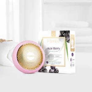 FOREO UFO™ Acai Berry vyhladzujúca maska 6 x 6 g