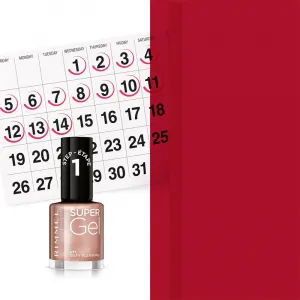 Rimmel Super Gel By Kate gélový lak na nechty bez použitia UV/LED lampy odtieň 071 Gilty Pleasure 12 ml