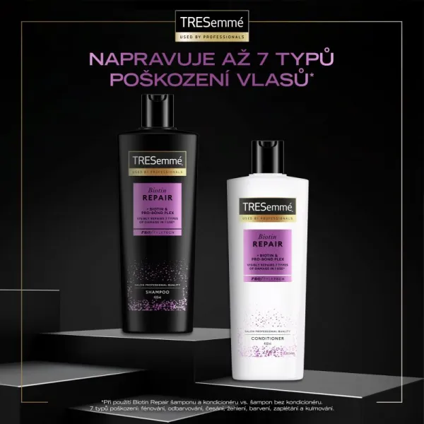 TRESemmé Biotin + Repair 7 obnovujúci šampón pre poškodené vlasy 400 ml